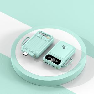 Banco de Energía Personalizado con Logotipo, 10000mAh, Cables Integrados, Doble USB, Carga Rápida de 10W, Cargador Portátil para Viajes - Product Image 6
