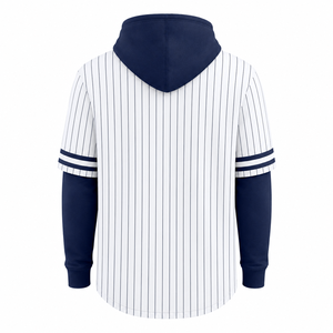 Camiseta de Béisbol Personalizada para Hombre, con Capucha y Rayas, Estilo Henley, de Manga Corta, con Logotipo del Equipo, Estilo Urbano - Product Image 6