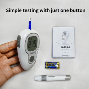 Moniteur <span class=keywords><strong>de</strong></span> glycémie CE haute précision pour diabétiques, portable, utilisation domestique, test <span class=keywords><strong>de</strong></span> glycémie en une seule étape, vente en gros - Product Image 1