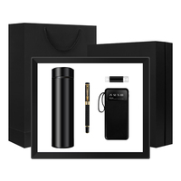 Set Hadiah Bisnis 4-in-1: Flask Vakum, Pulpen, USB Flash Drive, Power Bank untuk Acara Ulang Tahun Bisnis