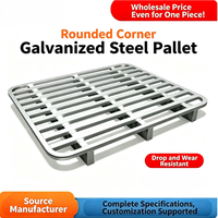 Fabricant de palettes métalliques robustes sur mesure, palettes en acier pour le stockage en entrepôt et la logistique