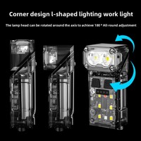 Lampada Frontale a LED con Sensore di Movimento, Rotazione a 360°, Impermeabile IP65, Lunga Durata della Batteria al Litio, Luce Potente per Campeggio e Pesca Notturna