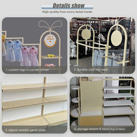Présentoir de Magasin Personnalisé pour Vêtements d'Enfants et Articles Maternels, Support Robuste pour Vêtements, Idéal pour la Vente en Gros
