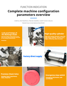 5-100g à 5000g Machine de remplissage de mélange de nourriture pneumatique distributeur de pâte quantitative emballage de sac en verre fabriqué nom de marque - Product Image 6