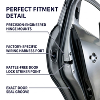 Nouvelle porte arrière en acier noir 2014 pour Mazda 3 Axela, pièces de rechange pour carrosserie automobile