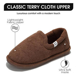 Kadınlar için rahat ev ayakkabıları rahat bellek köpük klasik sert banyo havlusu üst kapalı açık terlik üzerinde kayma - Product Image 2
