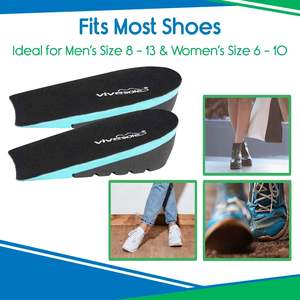 แผ่นรองรองเท้าแบบเจลปรับความสูงได้, แผ่นรองส้นเท้าเบาะเสริมความสบายอุปกรณ์เสริมสำหรับเท้า - Product Image 5