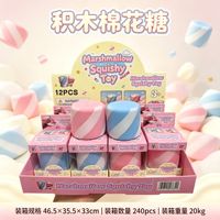 Jouets sensoriels en blocs de beurre, pommes de terre croustillantes, maïs, pudding aux cacahuètes, boules bruyantes, jouets moelleux, jouet sensoriel rempli de flocons en blocs pour Noël