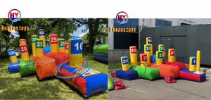 Evento de Team Building al aire libre, Nave espacial inflable y juego de carreras de cohetes de PVC para niños y adultos, producto de castillo inflable divertido - Product Image 6
