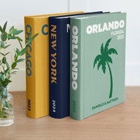Reliure de voyage personnalisée avec couverture en tissu de lin personnalisée, format A5, A4, A3, livre de souvenirs, organisateur de souvenirs de destination, cadeau