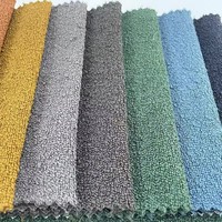 Tissu d'ameublement bouclé à boucles longues, doux et texturé, pour canapé, chaise, coussin et mobilier – Vente en gros