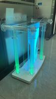 Moderne Portable LED Illuminé Transparent En Plastique Podium Chaire Pupitre Stand Bureau Église École Conférence Présentoir