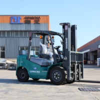 Chariot élévateur diesel à exportation directe d'usine, 3 tonnes, 3,5 tonnes, 4 tonnes, 5 tonnes, hauteur de levage 3m-7m, CE ISO, moteur japonais, chariot élévateur bi-carburant