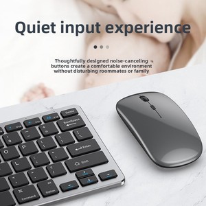 Juego de Teclado y Ratón Ergonómico Inalámbrico Ultrafino con Carga Infrarroja de Tres Modos, Diseño Ergonómico, Suministro de Fábrica, Venta al Por Mayor - Product Image 4