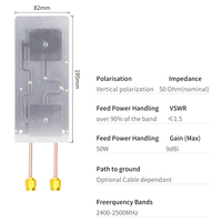 Módulo de Router Inalámbrico de Doble Banda 2.4G, Amplificador de Puente AP, Cable Conector RG178, Antena Vertical de Alta Ganancia 9dBi 2400-2500MHz