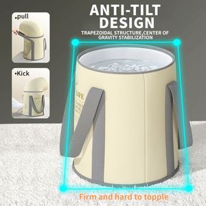 Nouvelle Grande Bassine Pliable pour Bain de Pieds, Seau Pliant Portable pour Trempage des Pieds en Voyage, Bassine de Lavage pour Camping - Product Image 4