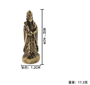 Metall handwerk Nanhai Guanyin Desktop-Ornamente Buddha Statue Messing - Product Image 6