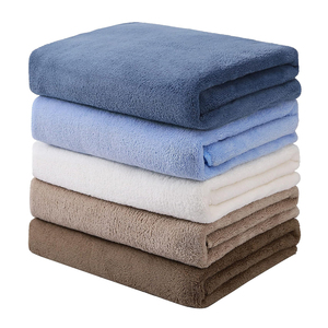 Dày hai mặt sợi nhỏ màu rắn khăn tắm 5-mảnh thiết lập cho nhà & hồ bơi sử dụng - Product Image 3