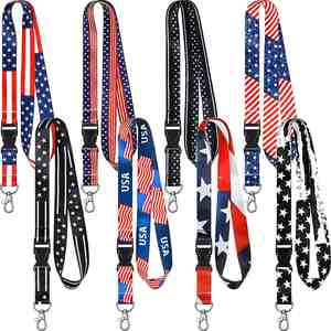 Wholesale Cheap Nylon Jacquard <b>Polyester</b> <b>Lanyards</b> Silk Printing Woven With Digital Logo Custom Accessory Hook - Product Image 1