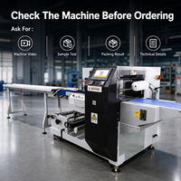 Máquina de Envasado Industrial para Artículos de Primera Necesidad con Pantalla Táctil PLC, Máquina Automática de Envasado Horizontal