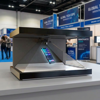 Caja de Exhibición Transparente con Holograma 3D de 32 Pulgadas y 270 Grados para Promoción de Marca en Tiendas Minoristas, Exposiciones Comerciales