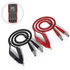 Sonde de test Kelvin Zoyi DQ012, résistance inférieure, 4 fils, 4 mm, fiche banane de sécurité, pince Kelvin, placage en orichalque - Product Image 1