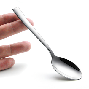 <span class=keywords><strong>Cuillère</strong></span> à thé en métal avec logo personnalisé, cuillères à expresso en acier inoxydable, petites cuillères classiques - Product Image 2