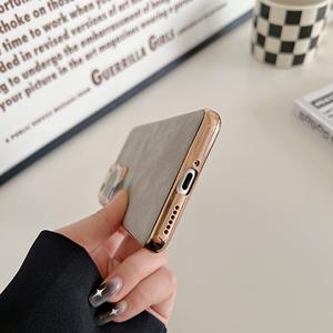 <span class=keywords><strong>Coque</strong></span> <span class=keywords><strong>de</strong></span> <span class=keywords><strong>téléphone</strong></span> ultra mince pour <span class=keywords><strong>Huawei</strong></span> P60 Pro Soft Touch Vintage PU Leather Full Protection Back Cover Shell - Product Image 3