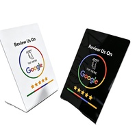 Support de carte Google NFC personnalisé avec logo programmable, partage de liens sociaux par simple pression pour salons, restaurants, hôtels