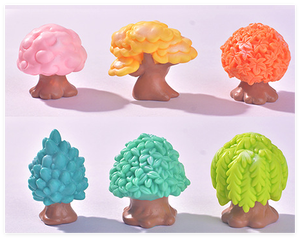 เครื่องประดับตั้งโต๊ะสำหรับตกแต่งเล็กๆของตกแต่งรูปปั้นนางฟ้าต้นไม้เรซินเทียมแบบจำลองต้นไม้ทรายขนาดเล็ก - Product Image 3