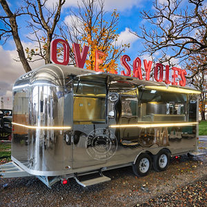 Remolques de Comida Móviles para Helados de Alemania, Food Truck con Terraza y Cocina Completa para Snacks, Café, Peluquería, y <span class=keywords><strong>Terrazas</strong></span> Móviles de Frutas - Product Image 1