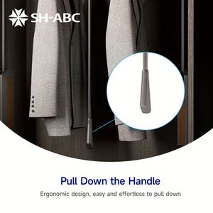 SH-ABC  Support de suspension à double amortissement et fermeture douce pour vêtements, pour armoire - Product Image 4