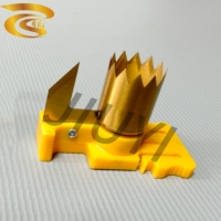 Perforateur de sacs en plastique personnalisé style Shark Thunder, outil à lignes rondes et pointillées pour machine de fabrication de films, perforateur à dents de scie