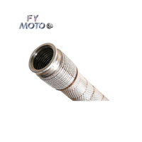 Tuyau de descente en acier inoxydable M PERFORMANCE pour moteur BMW M5 F90 M8 F91/F92/F93 2017-2021 S63 avec bouclier thermique