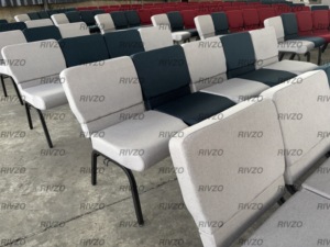 كراسي كاهن الكنيسة مريحة متشابكة بالجملة مع طاولة لإعدادات الكنيسة - Product Image 3