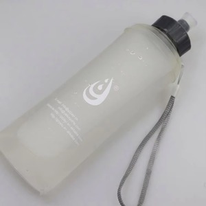 ขวดน้ำกีฬาสำหรับวิ่งกลางแจ้งแบบนิ่ม ปากกว้าง ปลอดสาร BPA  ตัวอย่างสินค้าฟรี - Product Image 1