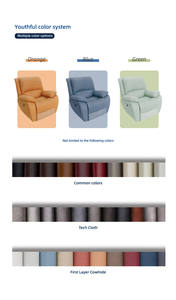 नई लक्जरी reclining सिनेमा सोफे चमड़े के सोफे सेट झुकनेवाला कुर्सी - Product Image 6