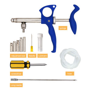 0.75ml 1ml 2ml otomatik veteriner şırıngası aşı paslanmaz çelik sürekli enjektör şırınga kanatlı veteriner şırıngası - Product Image 1