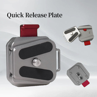 Kit de plaque de fixation rapide flexible en aluminium personnalisé avec adaptateur de montage pour appareil photo, filetage 1/4 po, pour cinéastes et photographes