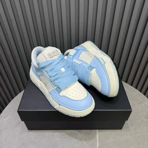 New Luxury Chunky Skate <strong>Sneakers</strong> for Sky Blue <strong>Fat</strong> Laces Bread Shoes Fashion Thick <strong>Sole</strong> Skateboard Trainers Casual Walking Shoes - Product Image 4
