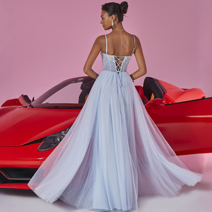 IMPEREAL Abito da Sera Sexy con Spalline Sottili e Ricami, Vestito Formale su Misura <span class=keywords><strong>per</strong></span> Cerimonie di <span class=keywords><strong>Laurea</strong></span> - Product Image 3
