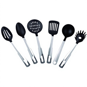 Ensemble d'outils de cuisine 5 pièces en acier inoxydable de qualité professionnelle Ensemble d'ustensiles élégant en acier inoxydable - Product Image 1