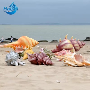 Scultura di Sirena in Fibra di Vetro Personalizzata per Esterni, Decorazione Creativa per Spiaggia, Simulazione di Corallo Marino - Product Image 2