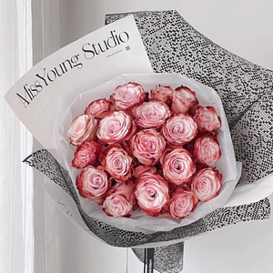 Griglia a mosaico pastello a rete da imballaggio resistente estetica fiorista-uso tessuto Bouquet di fiori confezione per festa di nozze decorazione regalo - Product Image 6