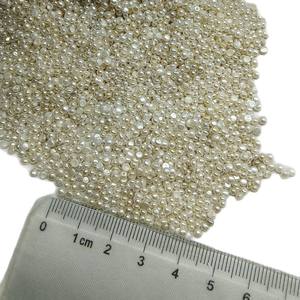 Perles d'eau douce naturelles pour bijoux DIY SZLZ102-167, demi-percées, forme bouton, forte brillance, 6-7mm, couleur naturelle - Product Image 4