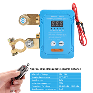 Thông minh 12V/24V 240A pin không dây ngắt kết nối chuyển đổi điện áp nhạy cảm tiếp sức cho xe chống trộm ô tô pin giết mới - Product Image 4