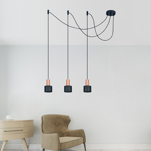 Classic Modern Dining Metal Black and Gold Pendant <strong>Lights</strong> Drop Lighting Pendant Lamp 3 <strong>Cluster</strong> Spider Pendant <strong>Light</strong> - Product Image 2