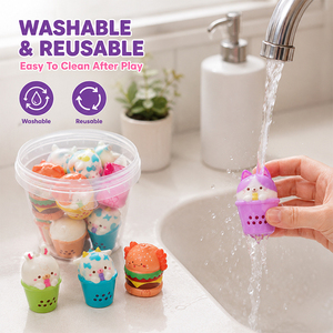 OEM Cute Fast Food Boba <b>Squishy</b> Bundle Slow Recovery PU Foam Stress Reliever Toys Birthday Giveaways for Boys Girls 5 to 7 Years - Product Image 2