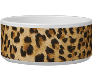 Ceramic <span class=keywords><strong>Leopard</strong></span> Pattern Round Custom Eco-friendly Gift Cat <span class=keywords><strong>Dog</strong></span> Alimentador Pet Bowl <span class=keywords><strong>Leopard</strong></span> Animal 2 Tema Pet Bowl - Product Image 6