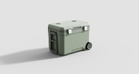 Glacière portable 45L avec roues pour extérieur, boîte isotherme pour camping, pique-nique et conservation des aliments